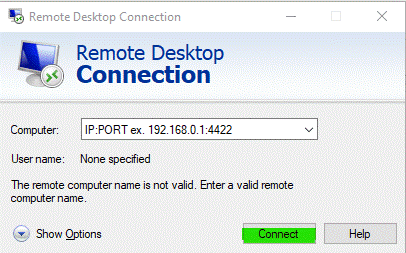 How to Login into Remote Desktop Access (RDP) Step3